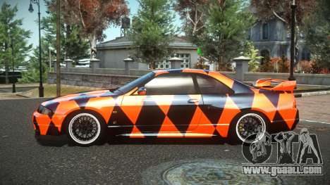 Nissan Skyline R33 Hikoshi S14 for GTA 4