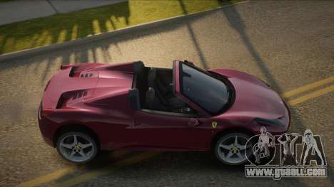 Ferrari 458 Spider V2.1 for GTA San Andreas