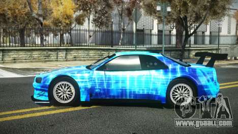Nissan Skyline R34 Dibofas S2 for GTA 4