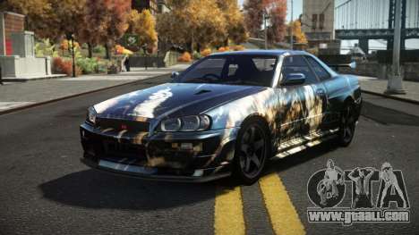 Nissan Skyline R34 Dezro S7 for GTA 4