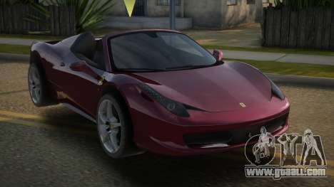 Ferrari 458 Spider V2.1 for GTA San Andreas