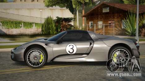 Porsche 918 Spyder V2.1 for GTA San Andreas