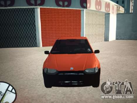 Fiat Siena 1997 (black wheels) for GTA San Andreas