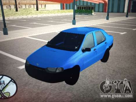 Fiat Siena 1997 (black wheels) for GTA San Andreas