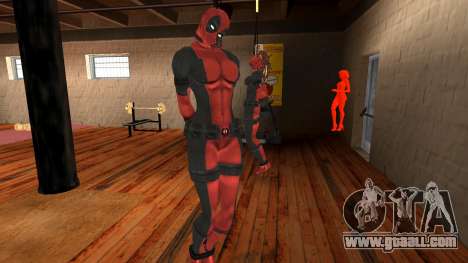 Lady Deadpool boxing bag for GTA San Andreas