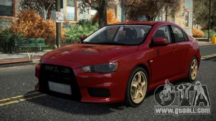 Mitsubishi Lancer Evo X Blaurs for GTA 4