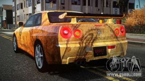 Nissan Skyline R34 Drujo S9 for GTA 4