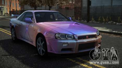 Nissan Skyline R34 Drujo S8 for GTA 4