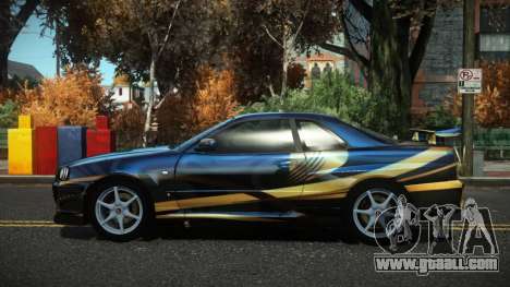Nissan Skyline R34 Drujo S4 for GTA 4