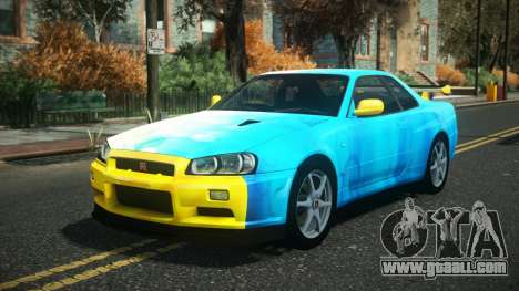 Nissan Skyline R34 Drujo S7 for GTA 4