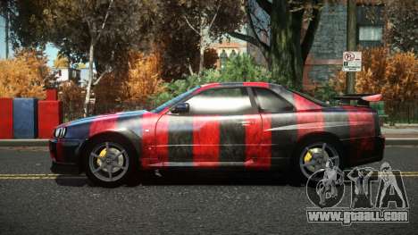 Nissan Skyline R34 Cusvar S12 for GTA 4