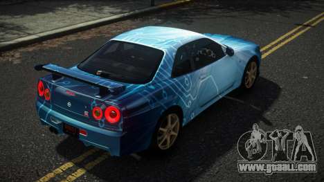 Nissan Skyline R34 Nazuxy S11 for GTA 4