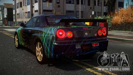 Nissan Skyline R34 Nazuxy S6 for GTA 4