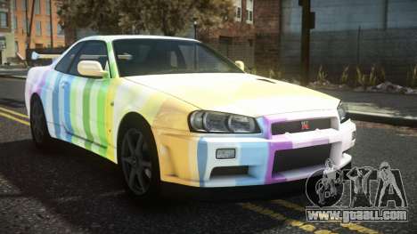 Nissan Skyline R34 Cusvar S4 for GTA 4