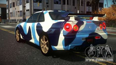 Nissan Skyline R34 Nazuxy S8 for GTA 4