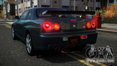 Nissan Skyline R34 Drujo for GTA 4
