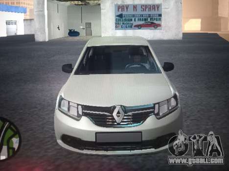 Renault Logan 2016 Silver for GTA San Andreas