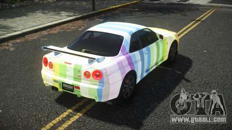 Nissan Skyline R34 Cusvar S4 for GTA 4