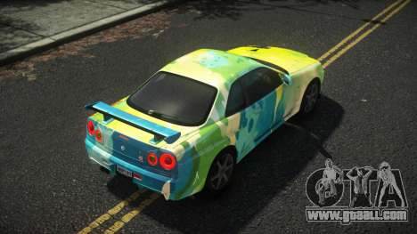 Nissan Skyline R34 Drujo S14 for GTA 4