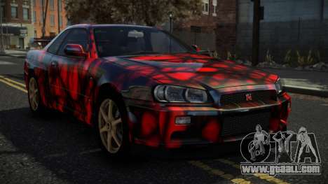 Nissan Skyline R34 Nazuxy S10 for GTA 4
