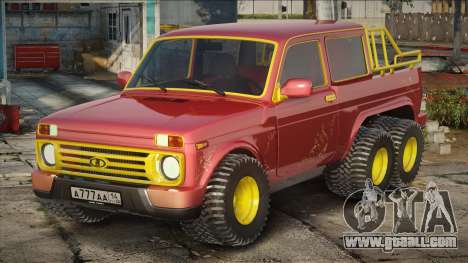 Lada Niva 6x6 New Year for GTA San Andreas