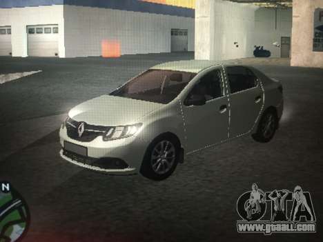 Renault Logan 2016 Silver for GTA San Andreas