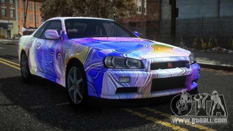 Nissan Skyline R34 Drujo S11 for GTA 4