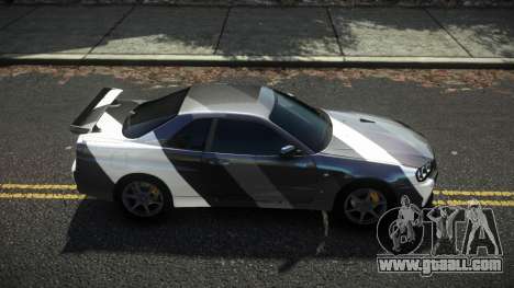 Nissan Skyline R34 Cusvar S14 for GTA 4