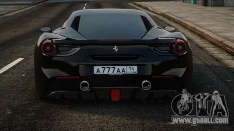 Ferrari 488 GTB Black for GTA San Andreas