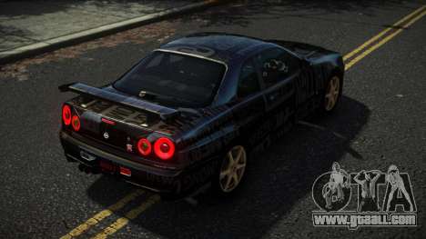 Nissan Skyline R34 Nazuxy S2 for GTA 4