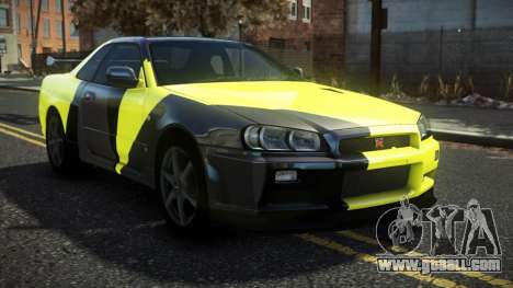 Nissan Skyline R34 Cusvar S9 for GTA 4