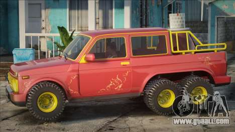 Lada Niva 6x6 New Year for GTA San Andreas