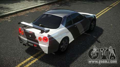 Nissan Skyline R34 Cusvar S14 for GTA 4