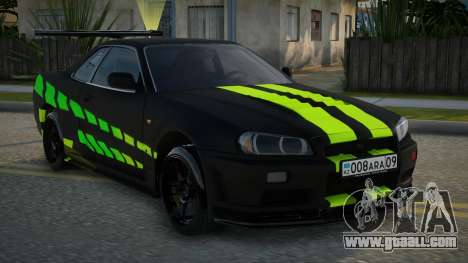 Nissan Skyline R34 GPJ for GTA San Andreas