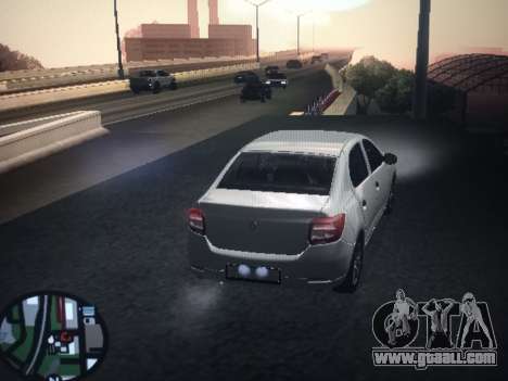 Renault Logan 2016 Silver for GTA San Andreas