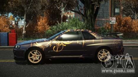 Nissan Skyline R34 Nazuxy S7 for GTA 4