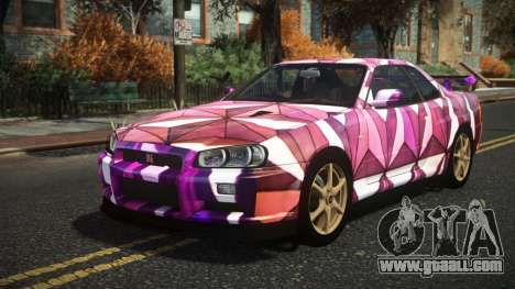 Nissan Skyline R34 Nazuxy S4 for GTA 4