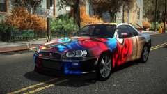 Nissan Skyline R34 Cusvar S10 for GTA 4