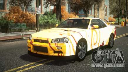 Nissan Skyline R34 Cusvar S11 for GTA 4