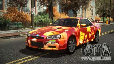 Nissan Skyline R34 Cusvar S3 for GTA 4