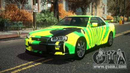 Nissan Skyline R34 Cusvar S13 for GTA 4