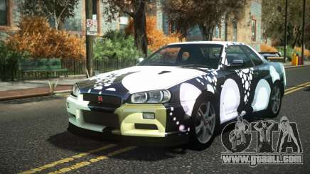 Nissan Skyline R34 Cusvar S7 for GTA 4