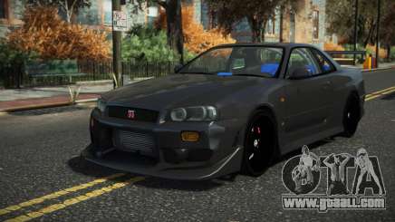 Nissan Skyline R34 GT-R Yunas for GTA 4