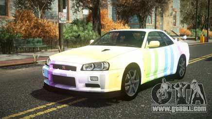 Nissan Skyline R34 Cusvar S4 for GTA 4