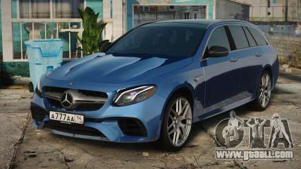 Mercedes-Benz E63s W213 Estate Blue for GTA San Andreas