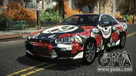 Nissan Skyline R34 Cusvar S2 for GTA 4