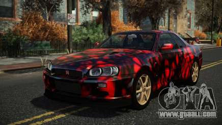 Nissan Skyline R34 Nazuxy S10 for GTA 4
