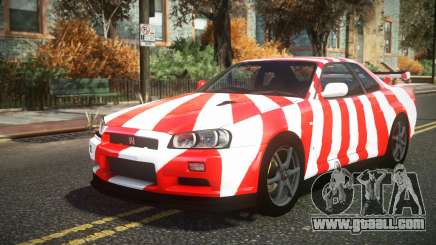 Nissan Skyline R34 Cusvar S5 for GTA 4
