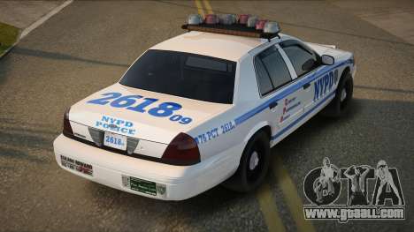 2011 Ford Cown vic NYPD for GTA San Andreas