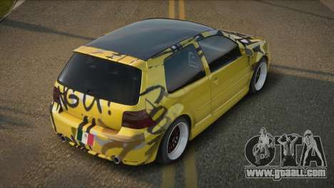 Volkswagen Golf R32 Yellow for GTA San Andreas
